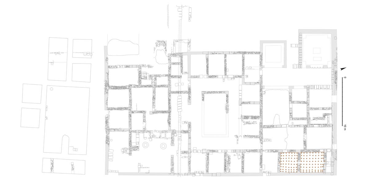 General plan of the House of Orpheus